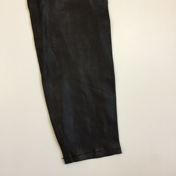 NWT L'AGENCE Black France 100% Genuine Lamb Leather Slim Fit Legging Pants - Picture 10 of 12